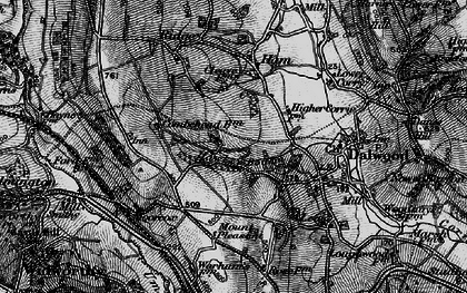 Old map of Hawley Bottom in 1898