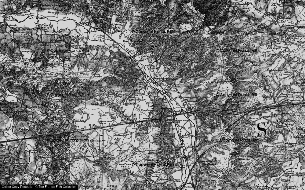 Old Map of Hawley Lane, 1895 in 1895