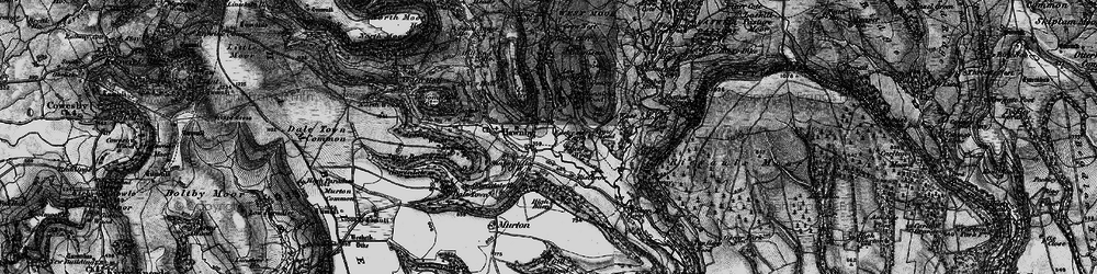 Old map of Banniscue Wood in 1898