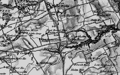 Old map of Hawthorn in 1898