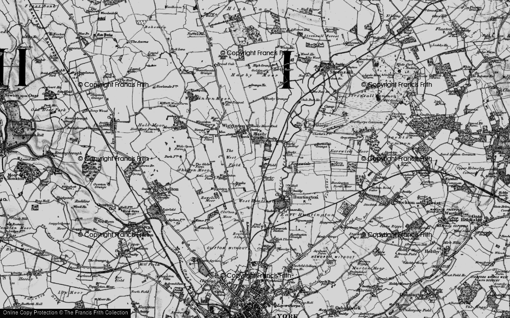 Old Map of Haxby, 1898 in 1898