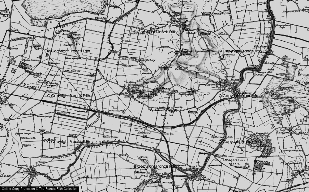 Old Map of Haxey, 1895 in 1895