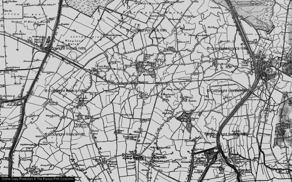 Old Map of Hay Green, 1893 in 1893