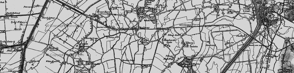 Old map of Hay Green in 1893