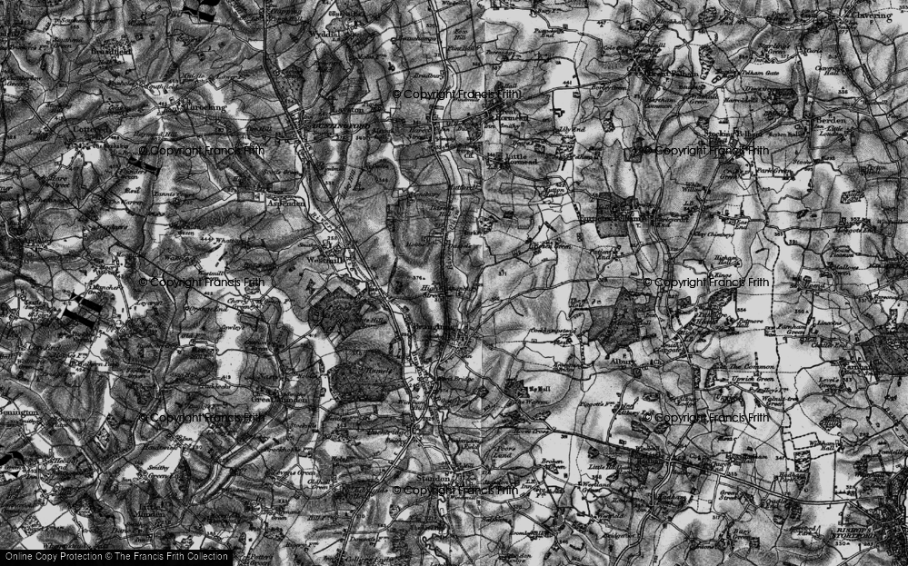 Old Map of Hay Street, 1896 in 1896