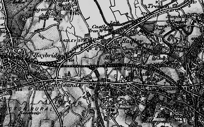 Old map of Haybridge in 1899