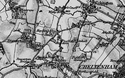 Old map of Butler's Court in 1896