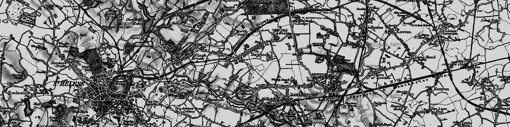 Old map of Haydock in 1896
