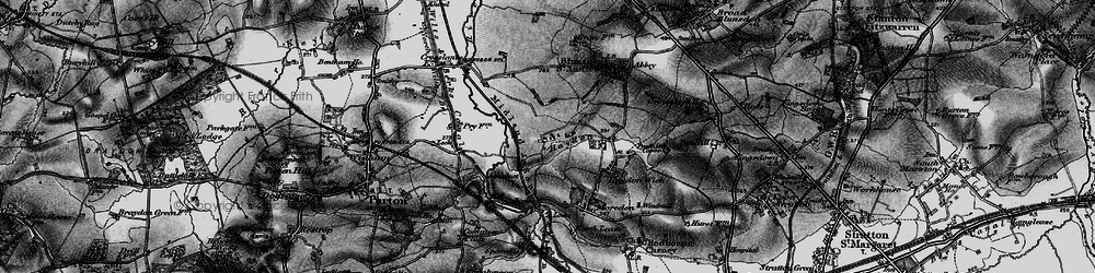 Old map of Haydon in 1896