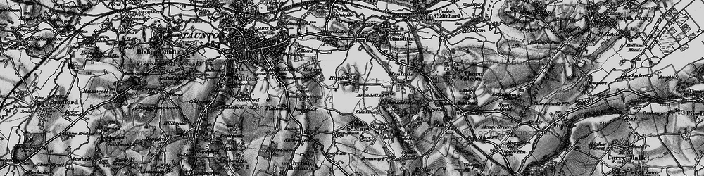 Old map of Haydon in 1898