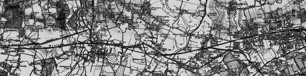 Old map of Hayes in 1896