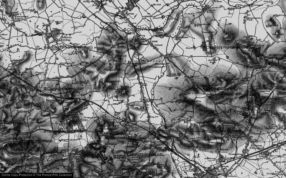 Old Map of Hayes Knoll, 1896 in 1896