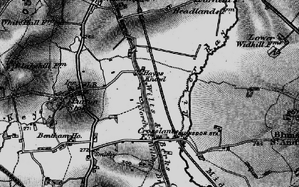 Old map of Hayes Knoll in 1896