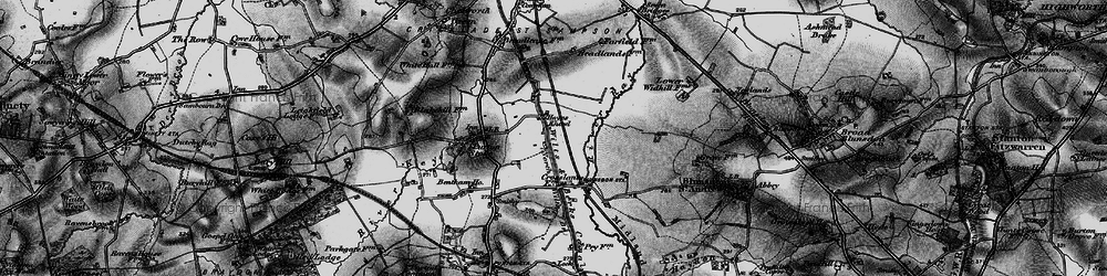 Old map of Hayes Knoll in 1896