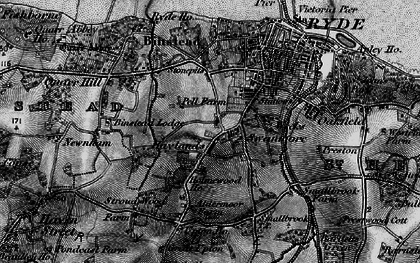 Old map of Haylands in 1895