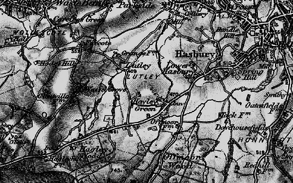 Old map of Hayley Green in 1899
