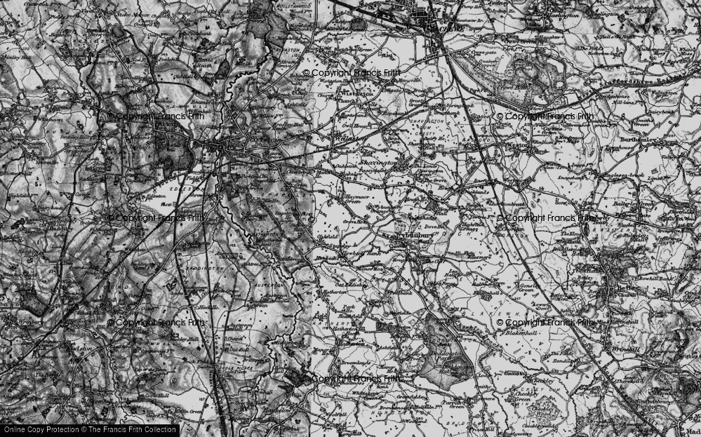 Old Map of Haymoor Green, 1897 in 1897