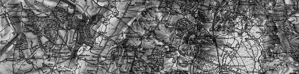 Old map of Haythorne in 1895
