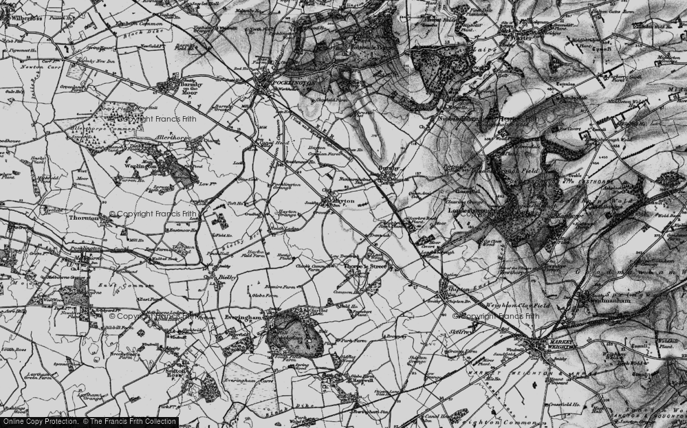 Old Map of Hayton, 1898 in 1898