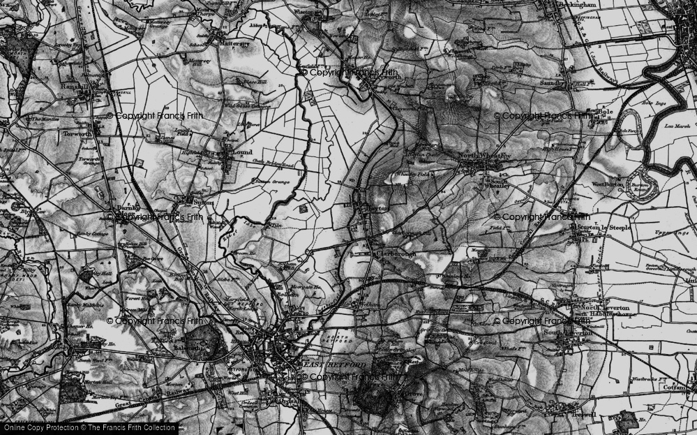 Old Map of Historic Map covering Tiln Holt in 1899