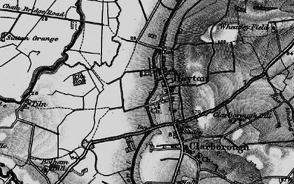 Old map of Tiln Holt in 1899