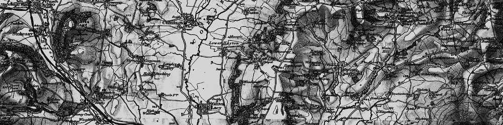 Old map of Hayton's Bent in 1899