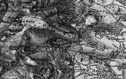 Old map of Haytor Vale in 1898