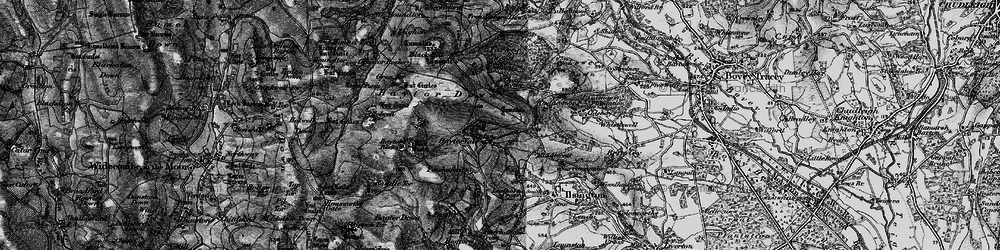 Old map of Haytor Vale in 1898