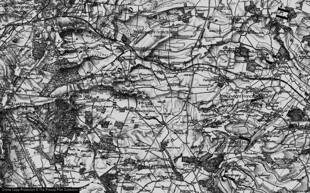 Old Map of Historic Map covering Oxton Grange in 1899