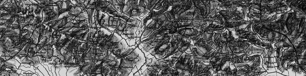 Old map of Hazard's Green in 1895