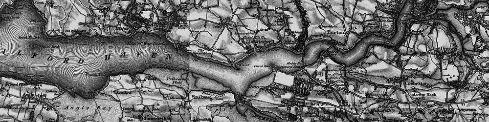 Old map of Hazelbeach in 1898