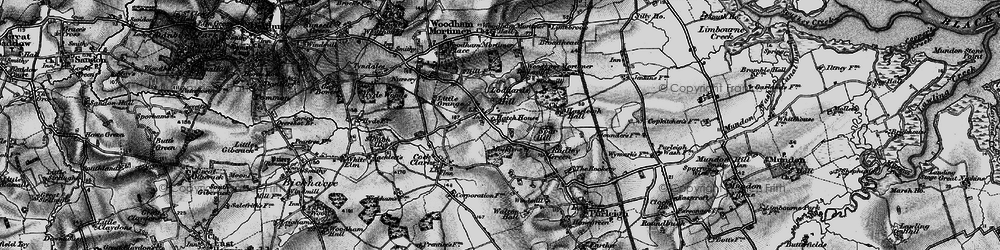 Old map of Hazeleigh in 1896