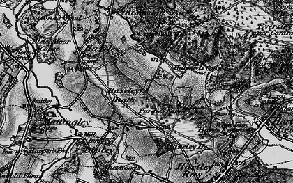 Old map of Hazeley Heath in 1895