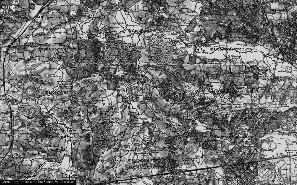 Old Map of Hazeley Lea, 1895 in 1895