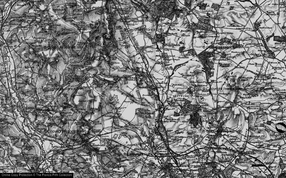 Old Map of Hazelgrove, 1899 in 1899