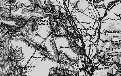 Old map of Hazelgrove in 1899