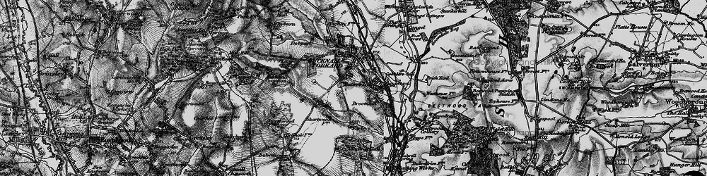 Old map of Hazelgrove in 1899