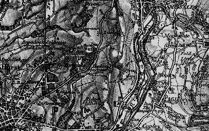 Old map of Hazelhurst in 1896