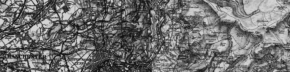 Old map of Hazelhurst in 1896