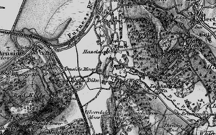 Old map of Hazelslack in 1898