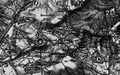 Old map of Hazelslade in 1898