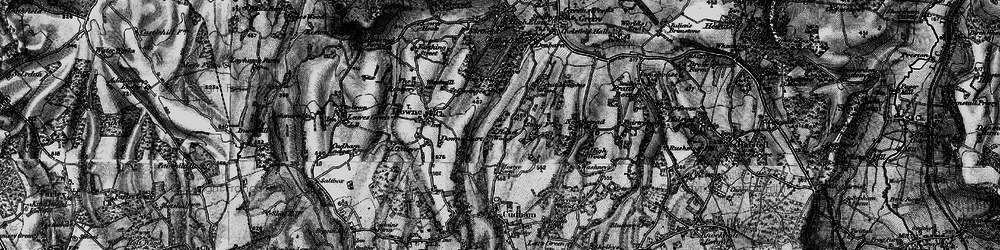 Old map of Hazelwood in 1895