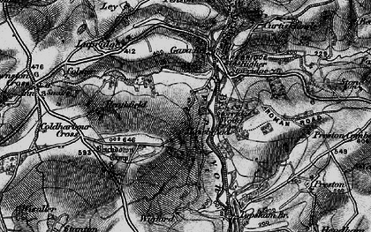 Old map of Blackdown Rings in 1897