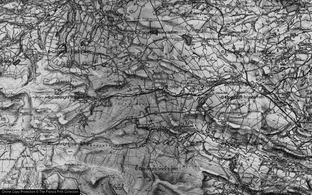Old Map of Hazlehead, 1896 in 1896