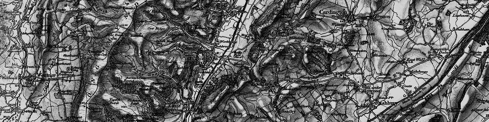 Old map of Hazler in 1899