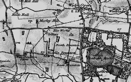 Old map of North Brunton in 1897