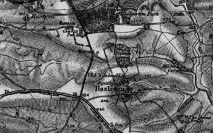 Old map of Hazleton in 1896