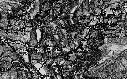 Old map of Hazlewood in 1898