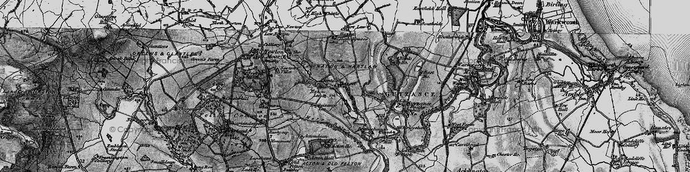 Old map of Acton Ho in 1897