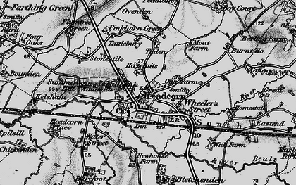 Old map of Tilden in 1895